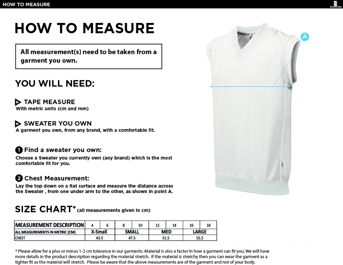 GRIMSARGH CC BLAST SLEEVELESS WOMENS SWEATER-Ivory - Size Guide