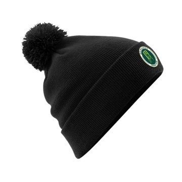 GRIMSARGH CC Original Pom Pom Beanie : Black