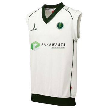 Grimsargh CC - Sleeveless Sweater Green Trim