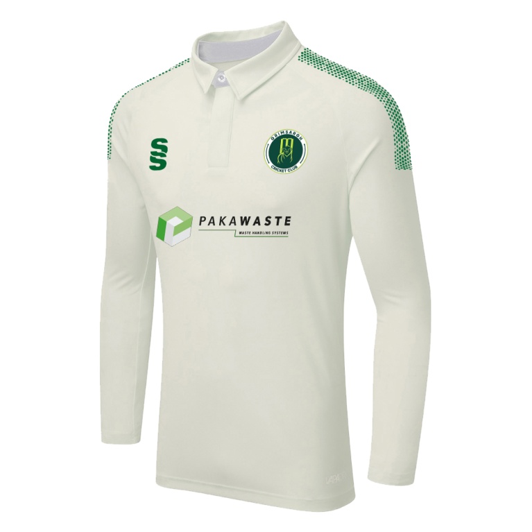 GRIMSARGH CC DUAL LONG SLEEVE CRICKET SHIRT (WOMENS)-Ivory