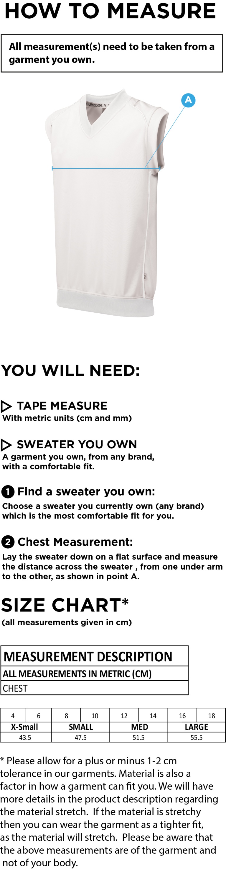 GRIMSARGH CC BLAST SLEEVELESS WOMENS SWEATER-Ivory - Size Guide