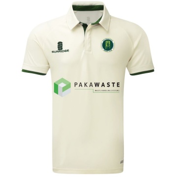 Grimsargh CC - Ergo Short Sleeve Green Trim Shirt